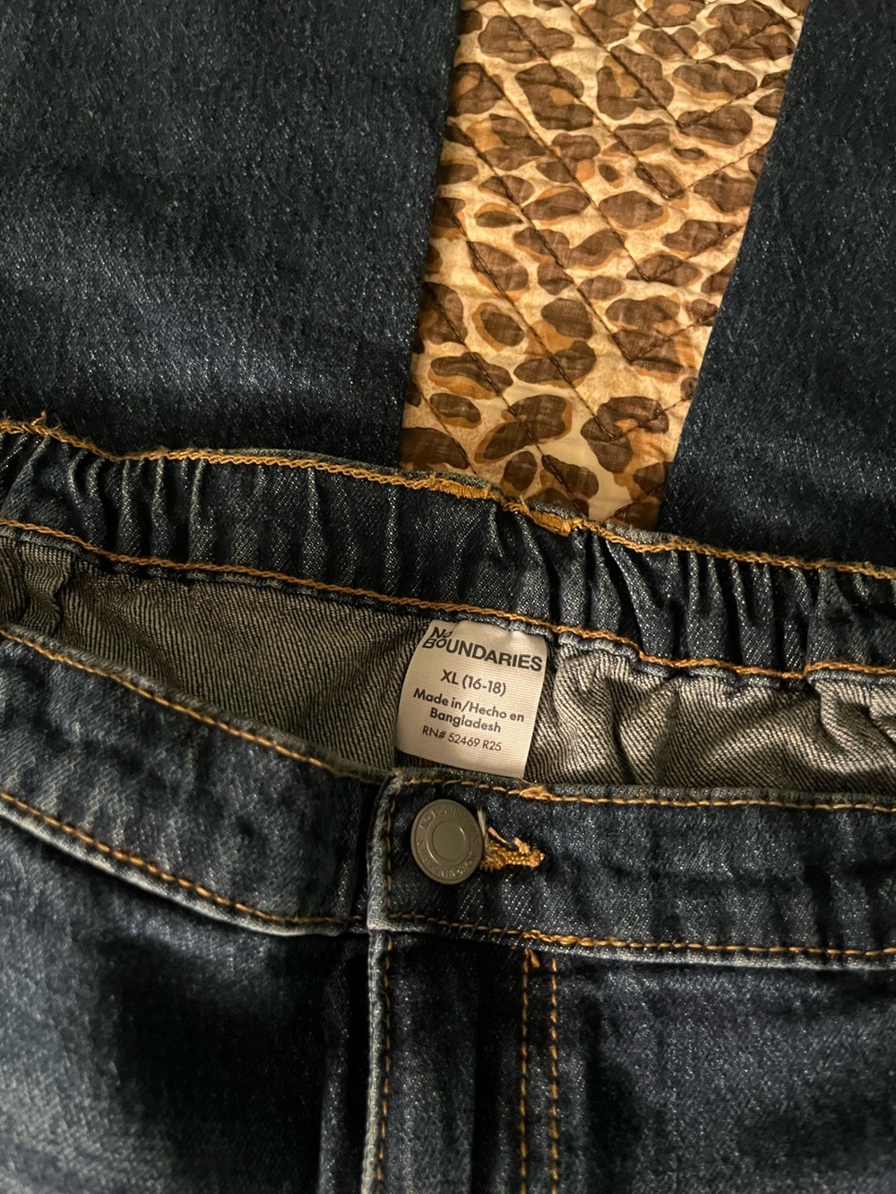 No Boundaries Dark Blue Stretch Denim Wide Leg Jeans - Picture 9 of 12
